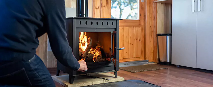 Open Hearth Wood Fireplace Installation in Bixby, OK