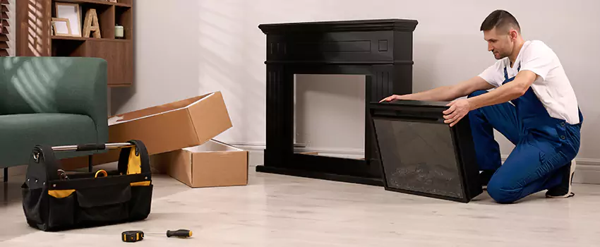 Old Rusted Metal Fireplace Repair And Replacement in Bixby, OK