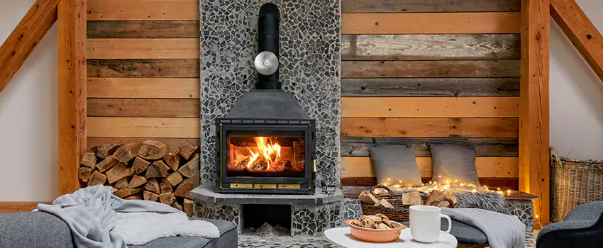 Thelin Hearth Products Direct Vent Gas Stove Fireplace Inspection in Bixby, Oklahoma